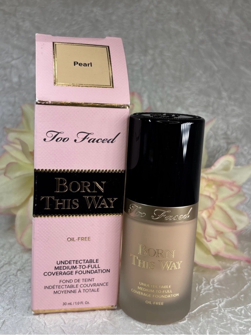 Too Faced Born This Way Oil Free Undetectable Foundation - PEARL - 1oz NIB